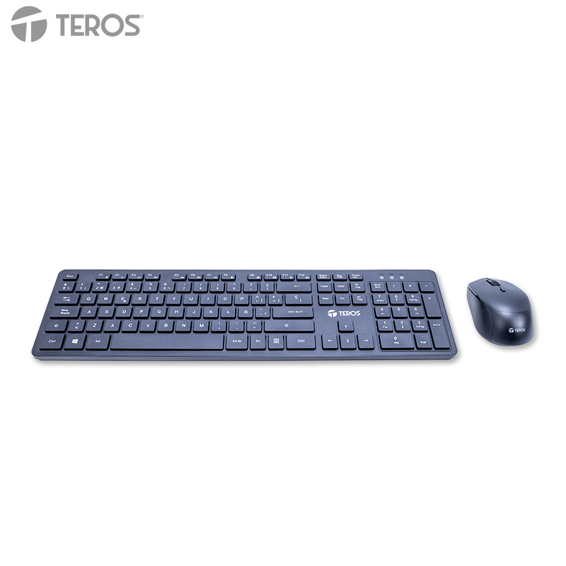 [TE-5013S] Kit Teclado + Mouse Inalámbrico TEROS TE-5013S Negro