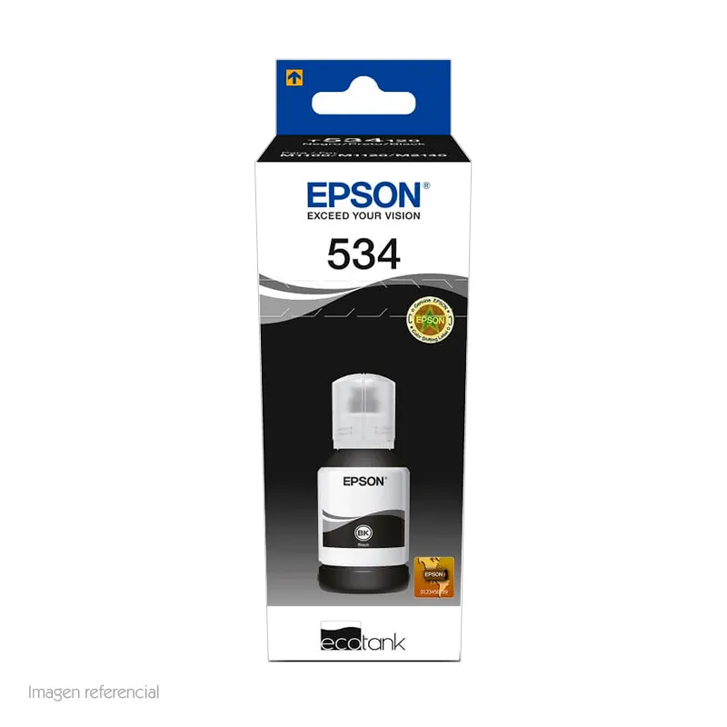 [T534120-AL] Botella de tinta EPSON T534120-AL, color negro, contenido 120ml.